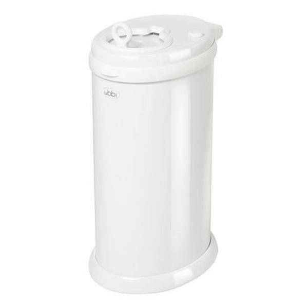 Ubbi Diaper Pail-White - Traveling Tikes 