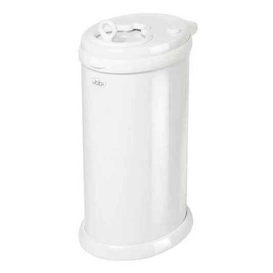 Ubbi Diaper Pail-White - Traveling Tikes 