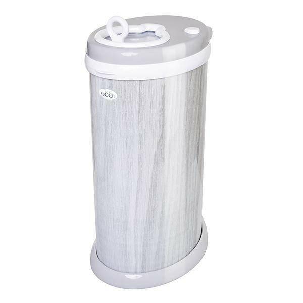 Ubbi Diaper Pail-Wood Grain - Traveling Tikes 