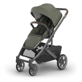 UPPAbaby Cruz V3 Stroller - Evelyn - Meadow Green | Graphite Frame | Chestnut Leather 0403-CRZ-NA-EVE