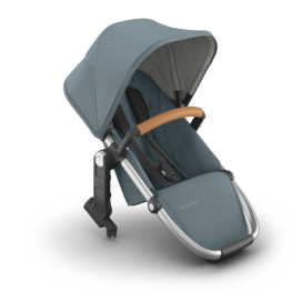 UPPAbaby RumbleSeat V3 - Callum - Stone Blue | Silver Frame | Sand Leather