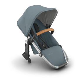 UPPAbaby RumbleSeat V3 - Callum - Stone Blue | Silver Frame | Sand Leather