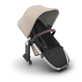 UPPAbaby RumbleSeat V3 - Declan - Oat Mélange | Silver Frame | Chestnut Leather