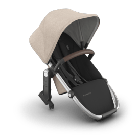 UPPAbaby RumbleSeat V3 - Declan - Oat Mélange | Silver Frame | Chestnut Leather