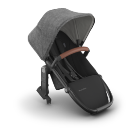 UPPAbaby RumbleSeat V3 - Greyson - Charcoal Mélange | Carbon Frame | Saddle Leather