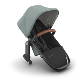 UPPAbaby RumbleSeat V3 - Kenzi - Mystic Aqua | Carbon Frame | Saddle Leather