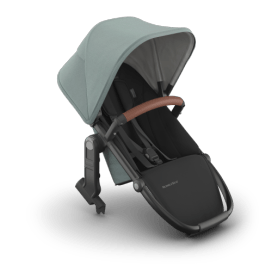 UPPAbaby RumbleSeat V3 - Kenzi - Mystic Aqua | Carbon Frame | Saddle Leather