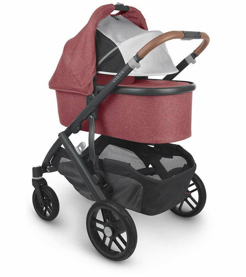 UPPAbaby V2 Bassinet - Lucy (Rosewood Melange / Carbon) - Traveling Tikes 