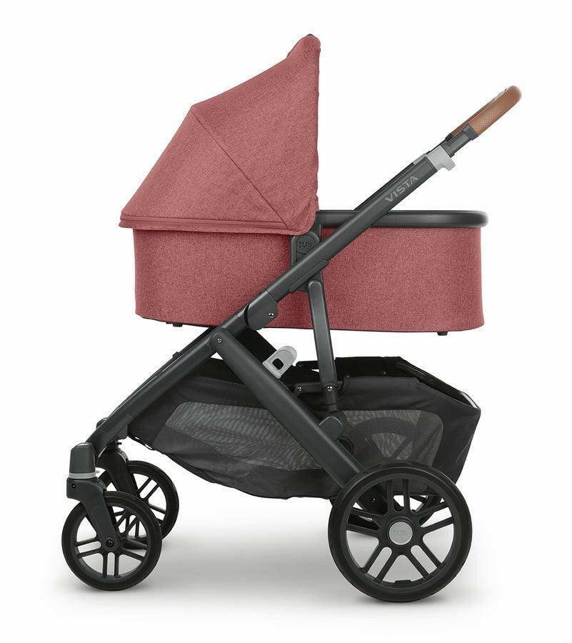 UPPAbaby V2 Bassinet - Lucy (Rosewood Melange / Carbon) - Traveling Tikes 