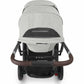 UPPAbaby CRUZ V2 Stroller - Anthony (White and Grey Chenille / Carbon / Chestnut Leather) - Traveling Tikes 