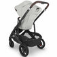 UPPAbaby CRUZ V2 Stroller - Anthony (White and Grey Chenille / Carbon / Chestnut Leather) - Traveling Tikes 