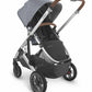 UPPAbaby Cruz V2 Stroller - Gregory (Blue Melange/Silver/Saddle Leather) - Traveling Tikes 