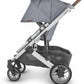 UPPAbaby Cruz V2 Stroller - Gregory (Blue Melange/Silver/Saddle Leather) - Traveling Tikes 