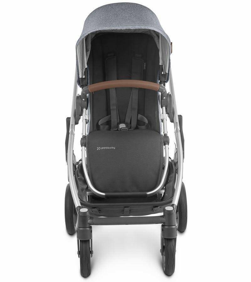 UPPAbaby Cruz V2 Stroller - Gregory (Blue Melange/Silver/Saddle Leather) - Traveling Tikes 