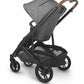 UPPAbaby CRUZ V2 Stroller - Greyson (Charcoal Melange/Carbon/Saddle Leather) - Traveling Tikes 