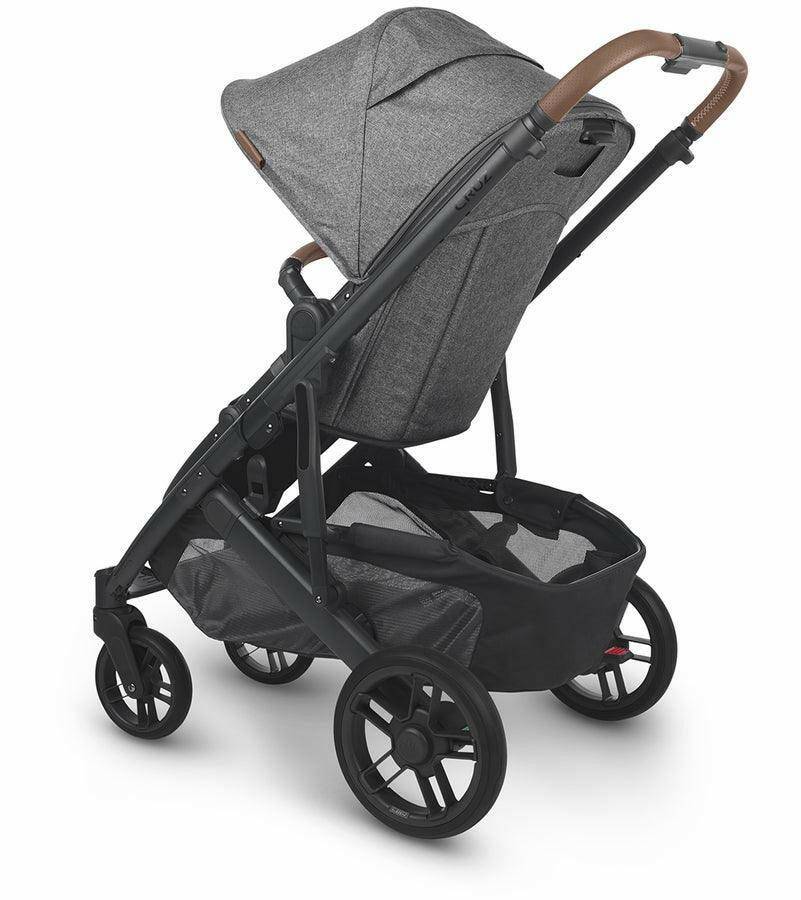 UPPAbaby CRUZ V2 Stroller - Greyson (Charcoal Melange/Carbon/Saddle Leather) - Traveling Tikes 