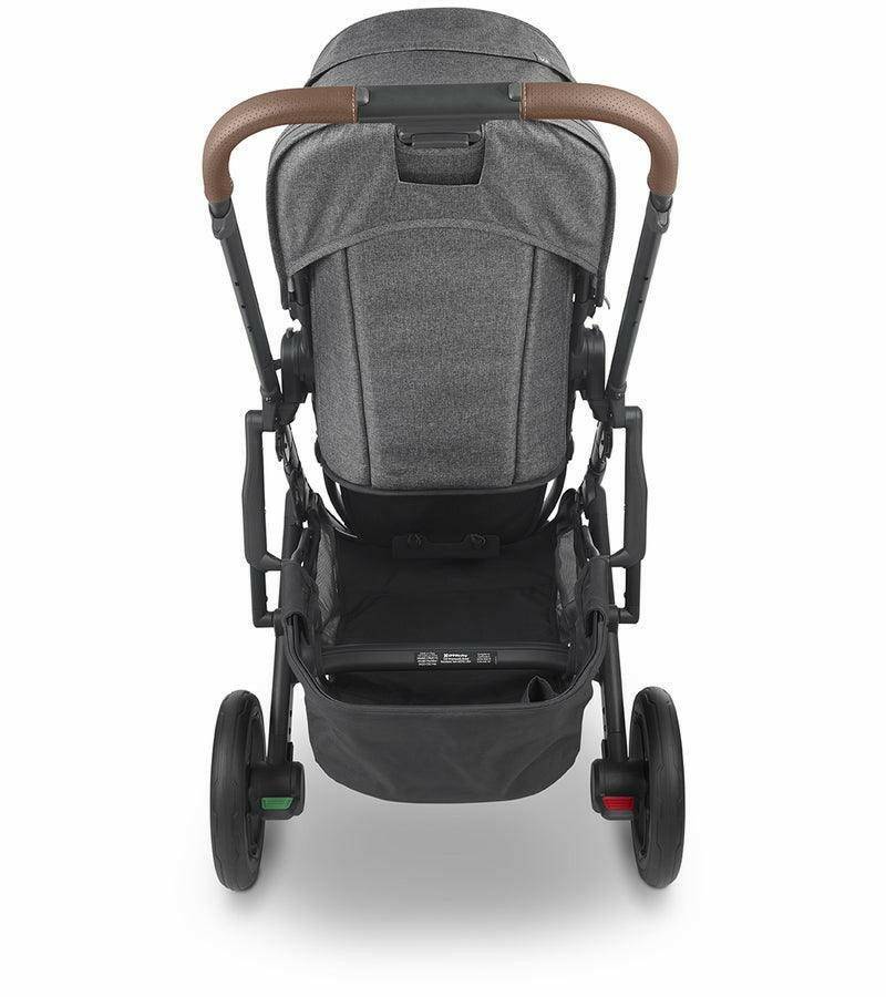 UPPAbaby CRUZ V2 Stroller - Greyson (Charcoal Melange/Carbon/Saddle Leather) - Traveling Tikes 