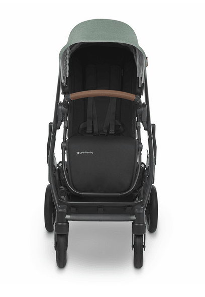 UPPAbaby CRUZ V2 Stroller - Gwen (Green Melange / Carbon / Saddle Leather) - Traveling Tikes 