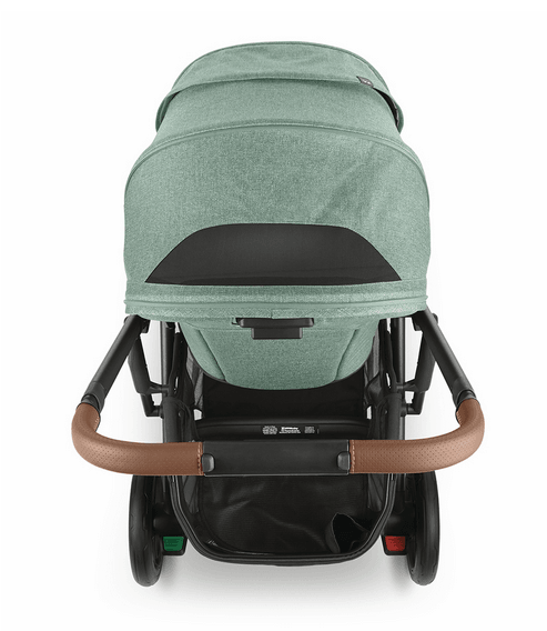 UPPAbaby CRUZ V2 Stroller - Gwen (Green Melange / Carbon / Saddle Leather) - Traveling Tikes 