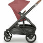 UPPAbaby Cruz V2 Stroller - Lucy (Rosewood Melange / Carbon / Saddle Leather) - Traveling Tikes 