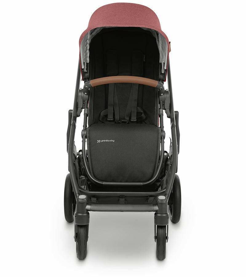 UPPAbaby Cruz V2 Stroller - Lucy (Rosewood Melange / Carbon / Saddle Leather) - Traveling Tikes 