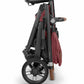 UPPAbaby Cruz V2 Stroller - Lucy (Rosewood Melange / Carbon / Saddle Leather) - Traveling Tikes 