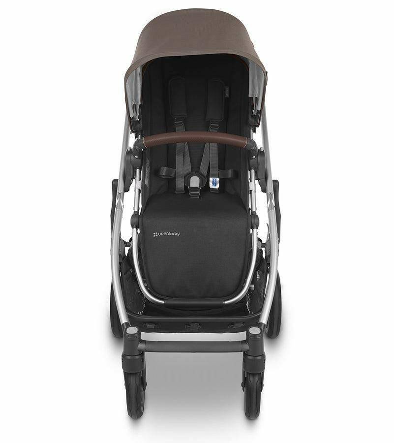 UPPAbaby Cruz V2 Stroller - Theo (Dark Taupe / Silver / Chestnut Leather) - Traveling Tikes 