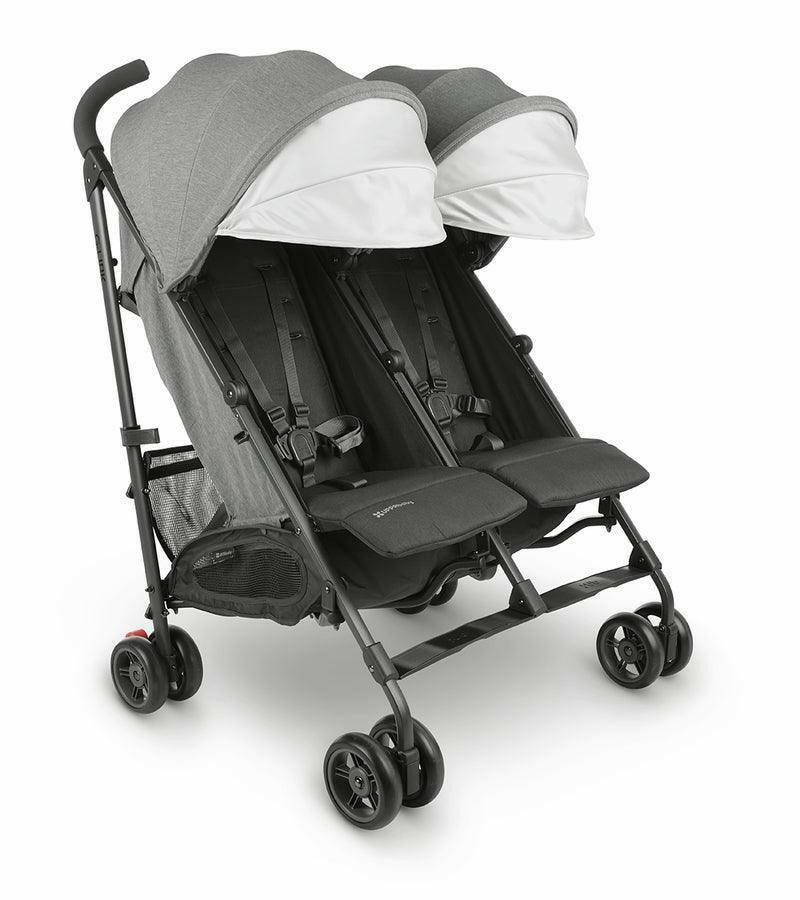 UPPAbaby G-LINK V2 Double Stroller - Greyson (Charcoal Melange / Carbon)