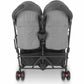 UPPAbaby G-LINK V2 Double Stroller - Greyson (Charcoal Melange / Carbon)