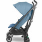 UPPAbaby G-LUXE 2023 Umbrella Stroller - Charlotte (Coastal Blue Melange / Carbon) - Traveling Tikes 