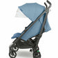 UPPAbaby G-LUXE 2023 Umbrella Stroller - Charlotte (Coastal Blue Melange / Carbon) - Traveling Tikes 