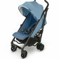 UPPAbaby G-LUXE 2023 Umbrella Stroller - Charlotte (Coastal Blue Melange / Carbon) - Traveling Tikes 