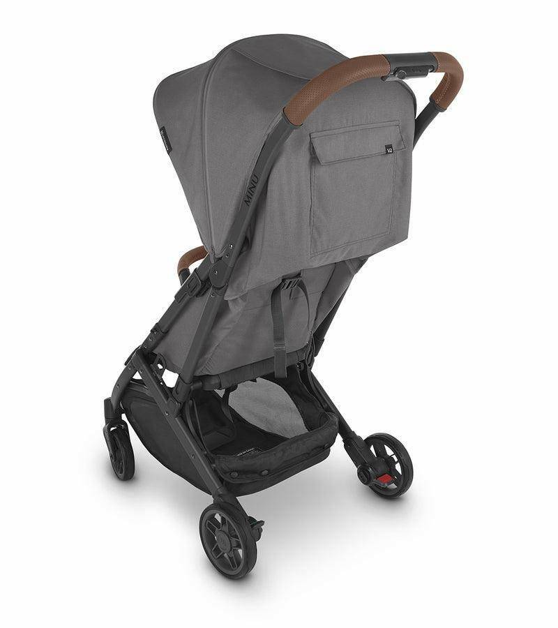 UPPAbaby MINU V2 Compact Stroller - Greyson (Charcoal Melange / Carbon / Saddle Leather) - Traveling Tikes 