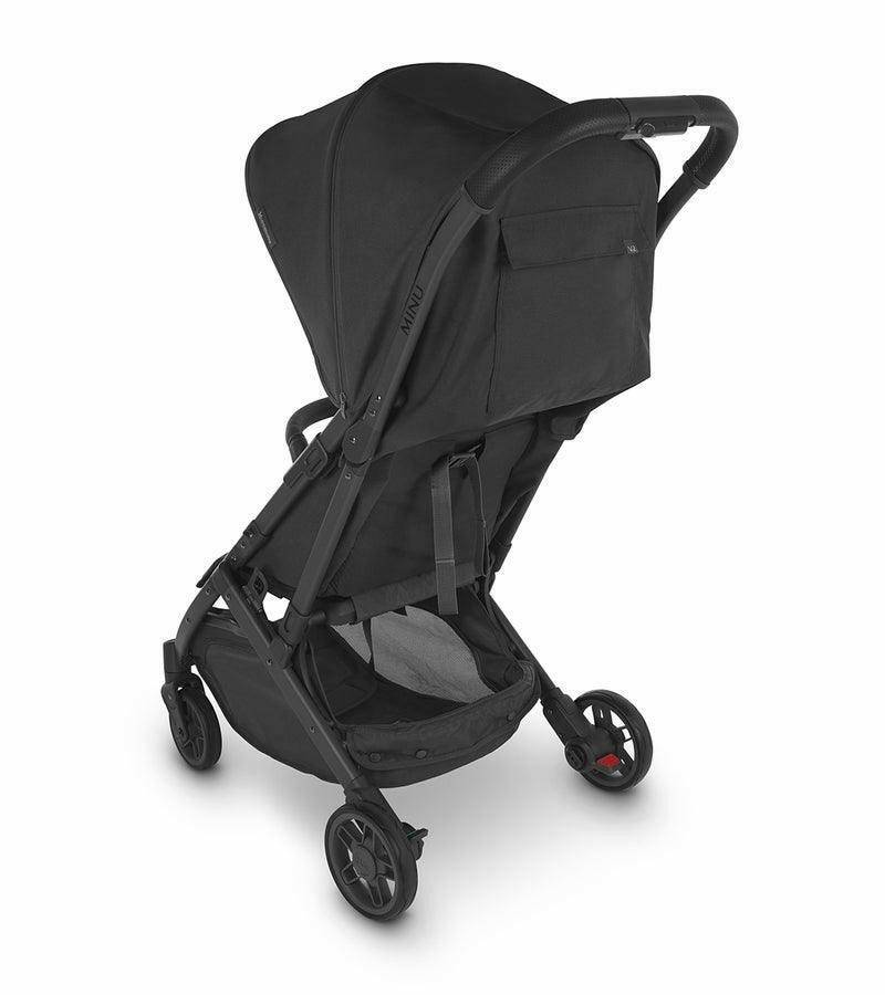 UPPAbaby MINU V2 Compact Stroller - Jake (Charcoal / Carbon / Black Leather) - Traveling Tikes 