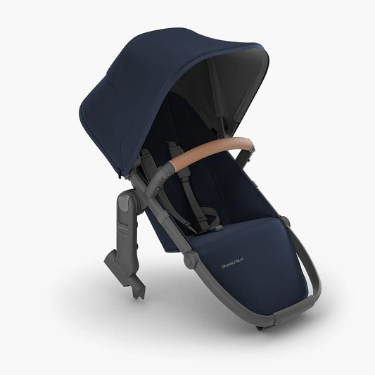 UPPAbaby RumbleSeat V2+ - Noa (Navy / Carbon Frame / Saddle Leather) - Traveling Tikes 