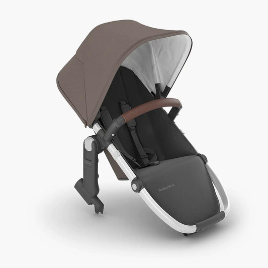 UPPAbaby RumbleSeat V2+ - Theo (Dark Taupe / Silver Frame / Chestnut Leather) - Traveling Tikes 