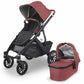 UPPAbaby Vista V2 Stroller - Lucy (Red Melange/Black/Brown Leather)