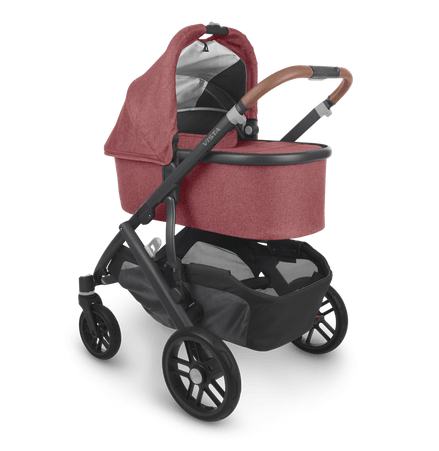 UPPAbaby Vista V2 Stroller - Lucy (Red Melange/Black/Brown Leather)