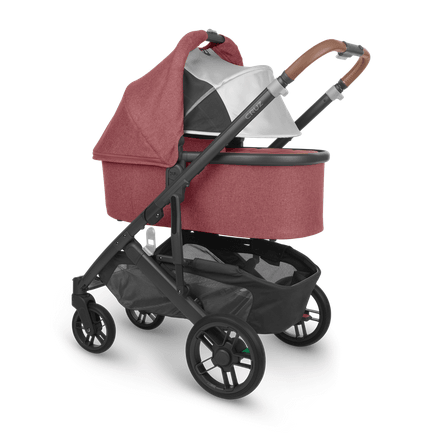 UPPAbaby Vista V2 Stroller - Lucy (Red Melange/Black/Brown Leather)