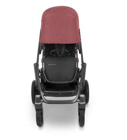 UPPAbaby Vista V2 Stroller - Lucy (Red Melange/Black/Brown Leather)