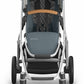 Uppababy Vista V3 Stroller - Callum - Stone Blue |Silver Frame | Sand Leather