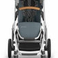 Uppababy Vista V3 Stroller - Callum - Stone Blue |Silver Frame | Sand Leather