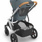 Uppababy Vista V3 Stroller - Callum - Stone Blue |Silver Frame | Sand Leather