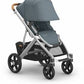 Uppababy Vista V3 Stroller - Callum - Stone Blue |Silver Frame | Sand Leather