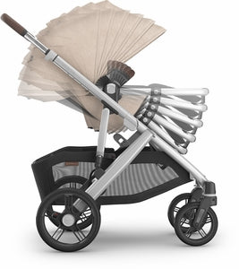 UPPAbaby Vista V3 Stroller - Declan - Oat Mélange | Silver Frame | Chestnut Leather