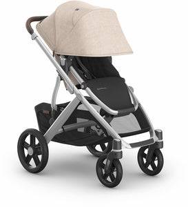 UPPAbaby Vista V3 Stroller - Declan - Oat Mélange | Silver Frame | Chestnut Leather