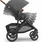 UPPAbaby Vista V3 Stroller - Greyson - Charcoal Mélange | Carbon Frame | Saddle Leather