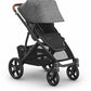 UPPAbaby Vista V3 Stroller - Greyson - Charcoal Mélange | Carbon Frame | Saddle Leather