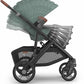 UPPAbaby Vista V3 Stroller - Gwen - Green Mélange | Carbon Frame | Saddle Leather