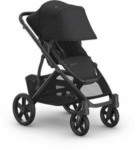 UPPAbaby Vista V3 Stroller - Jake - Charcoal | Carbon Frame | Black Leather